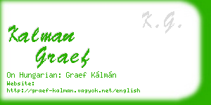 kalman graef business card
